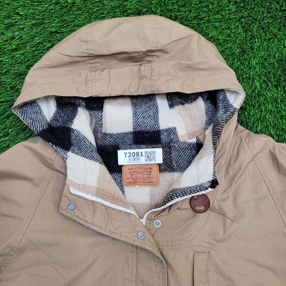 Vintage 70s LEVIS Barn Jacket Womens XL 22x26 Blanket-Lined - Picture 9 of 16